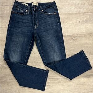 Universal Thread Dark Blue Straight Leg ankle Jeans sz 27 inseam 24